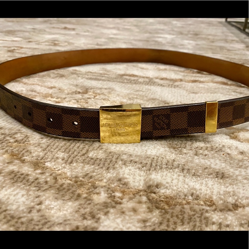Louis Vuitton DAMIER PLATE 400MM BELT (mens)